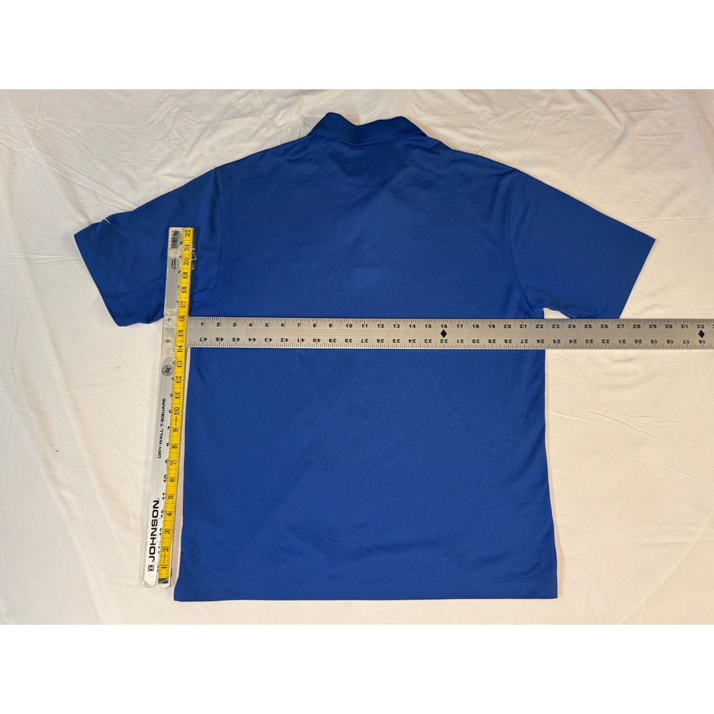 Nike Golf TPC Sawgrass Dri-FIT Polo Shirt Mens Large Blue Short Sleeve - Picture 3 of 8